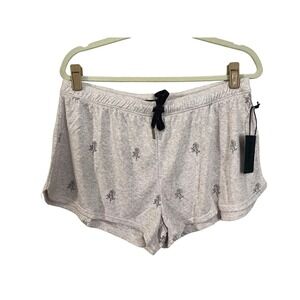 PJ SALVAGE Women Medium Lily Rose Pale Pink Sleep Lounge Shorts SOFT Cozy #PQ4/7